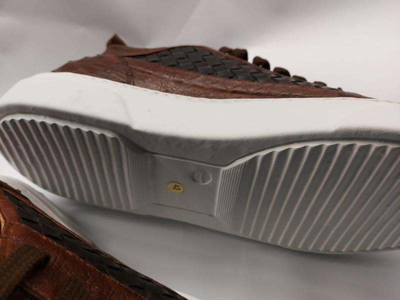 Chaussure homme Sneaker en cuir d'autruche – Image 2