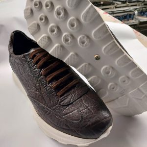 Chaussure homme Sneaker en peau d’éléphant