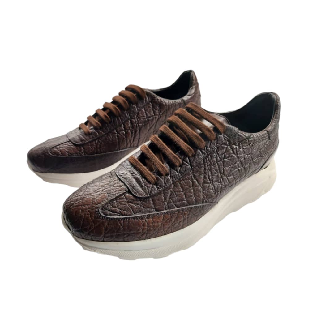 Chaussure homme Sneaker en peau d'éléphant