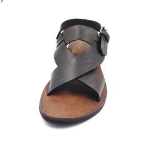Nu-pieds en cuir pour homme