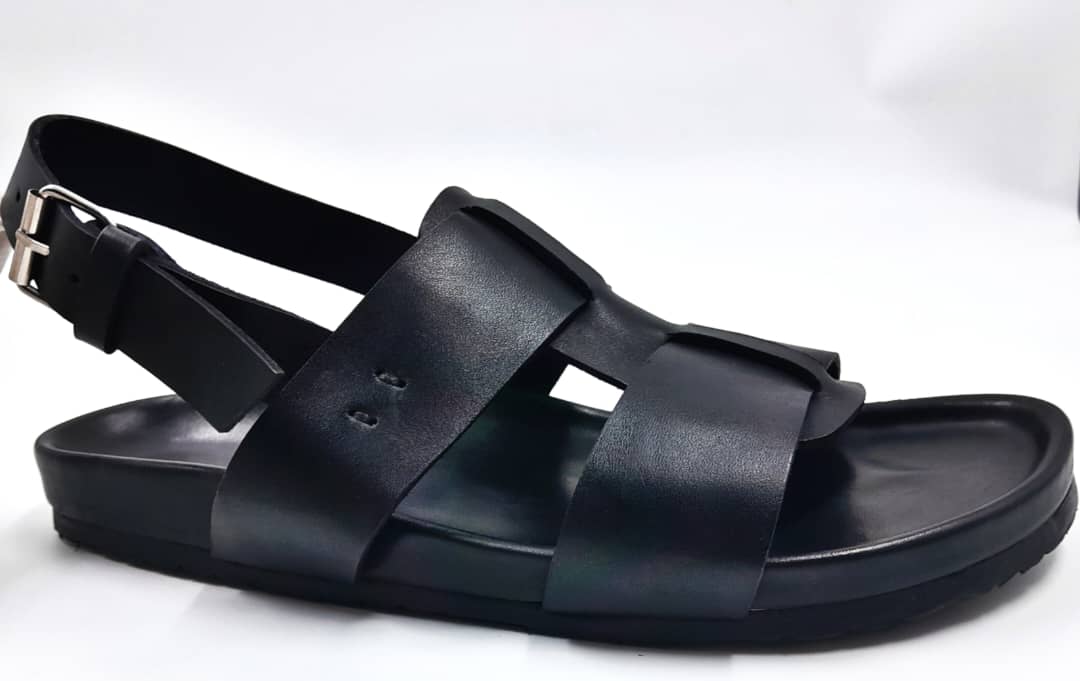 Nu-pieds homme en cuir